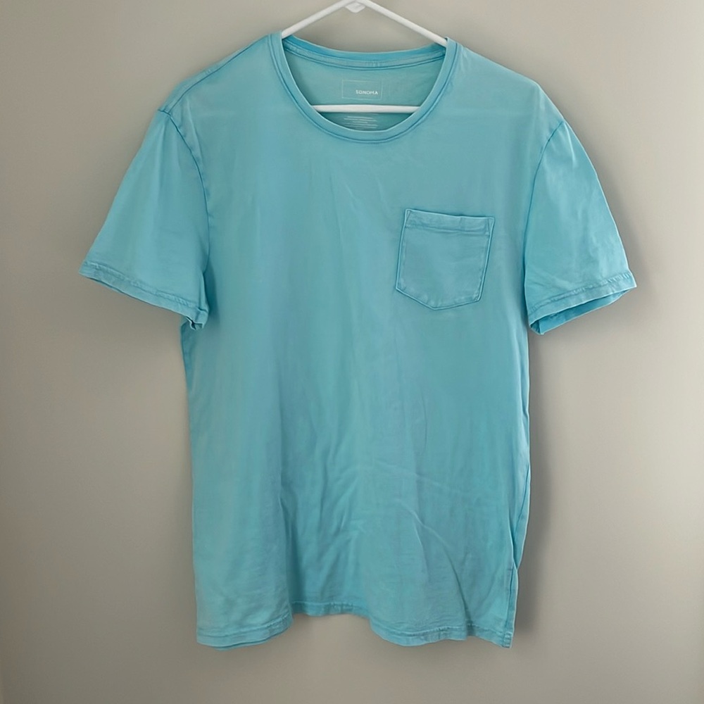 SONOMA Short Sleeve Light Blue Pocket T-Shirt
